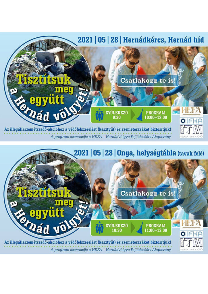 Tisztítsuk meg együtt a Hernád völgyét! – 2021.05.28.